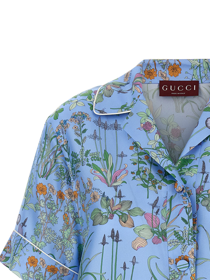 Gucci Silk Blouse Shirt and Blouse - Light Blue | 536c651c5745955a9e10ed6f2a5bf1460609547d