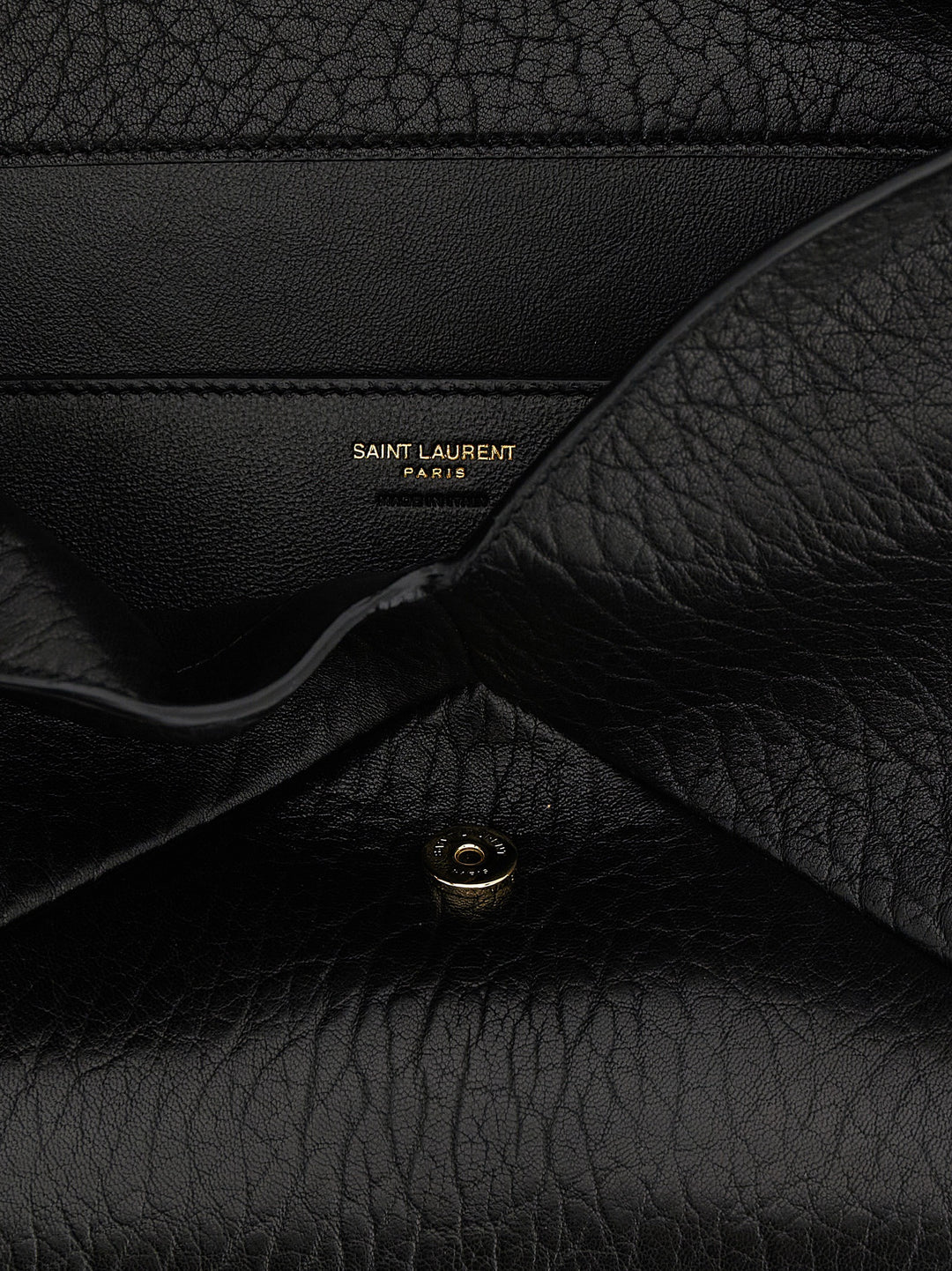 Saint Laurent Envelope Clutch - Black | ea64c48bff00b1011685c5499979f7bc7a7035bd