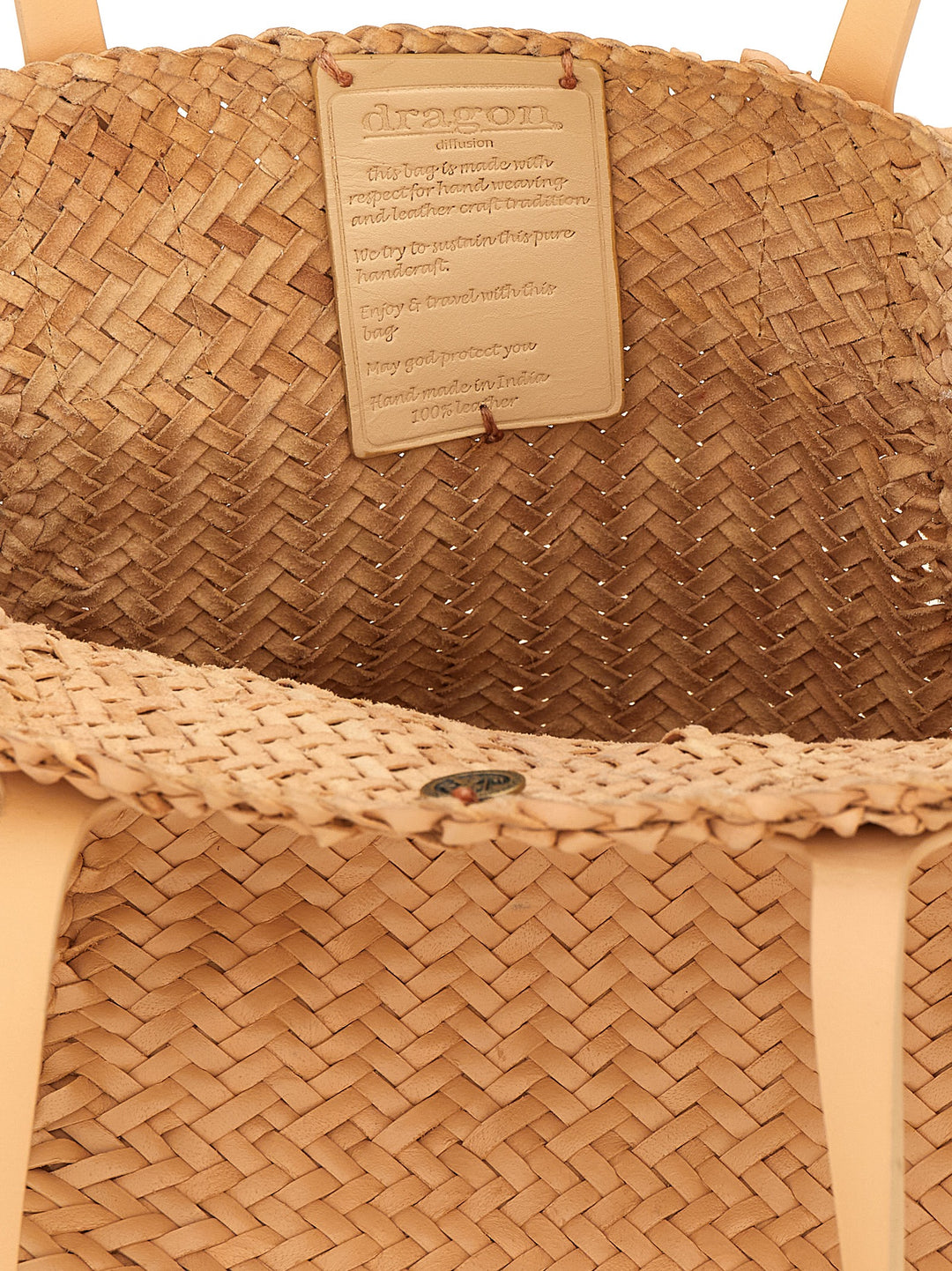 Dragon Diffusion Teresa Maxi Cabas Hand Bags - Beige | 637a649ecbbbc85a2a7615d0327e6b766f76f4ea