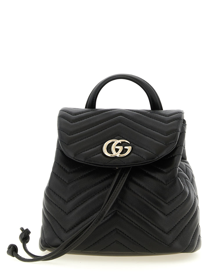 Gucci Gg Marmont Backpacks & Travels - Black | 73128167ad797e0f777b1b53e56d66e62b9f73d9