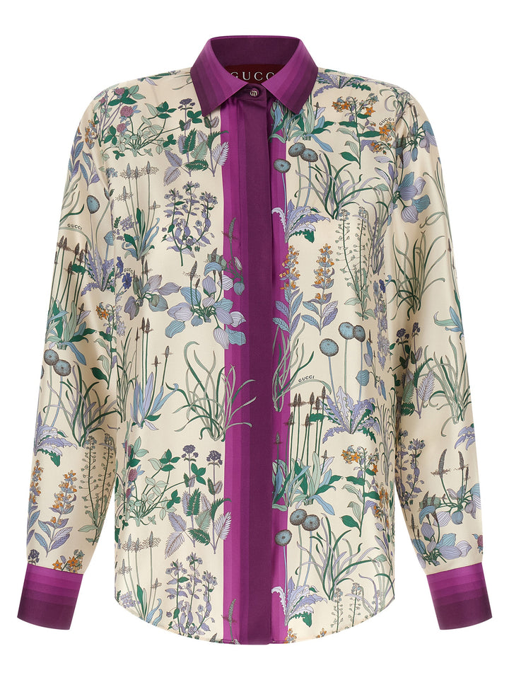 Gucci Silk Shirt Shirt and Blouse - Multicolor | eeca684ecc798bc4bbeb7f90e03c182fea6c5075