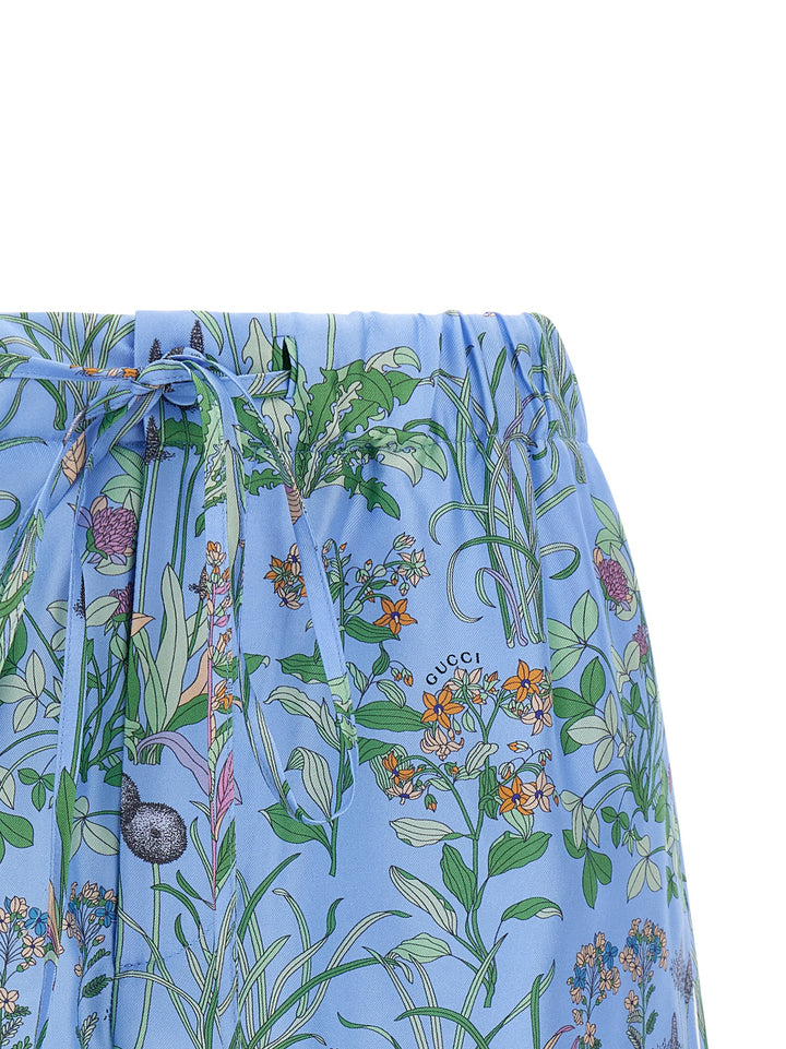 Gucci Gucci Flora Bermuda and Short - Light Blue | 3ef988bba58a7755fcdac6aa2fff28e52aa4a565