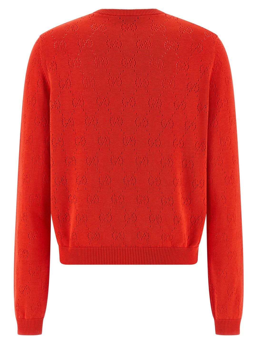 Gucci Openwork Gg Cardigan Sweaters and Cardigans - Red | 2511be1fadcd7caf6eb6215db6efe29d98e6eef0
