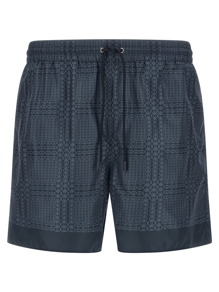 Gucci Gucci Incrocio Gg Beachwear - Blue | bdf3ad4af5a051402b0de3bb43a7189cb01d29ef