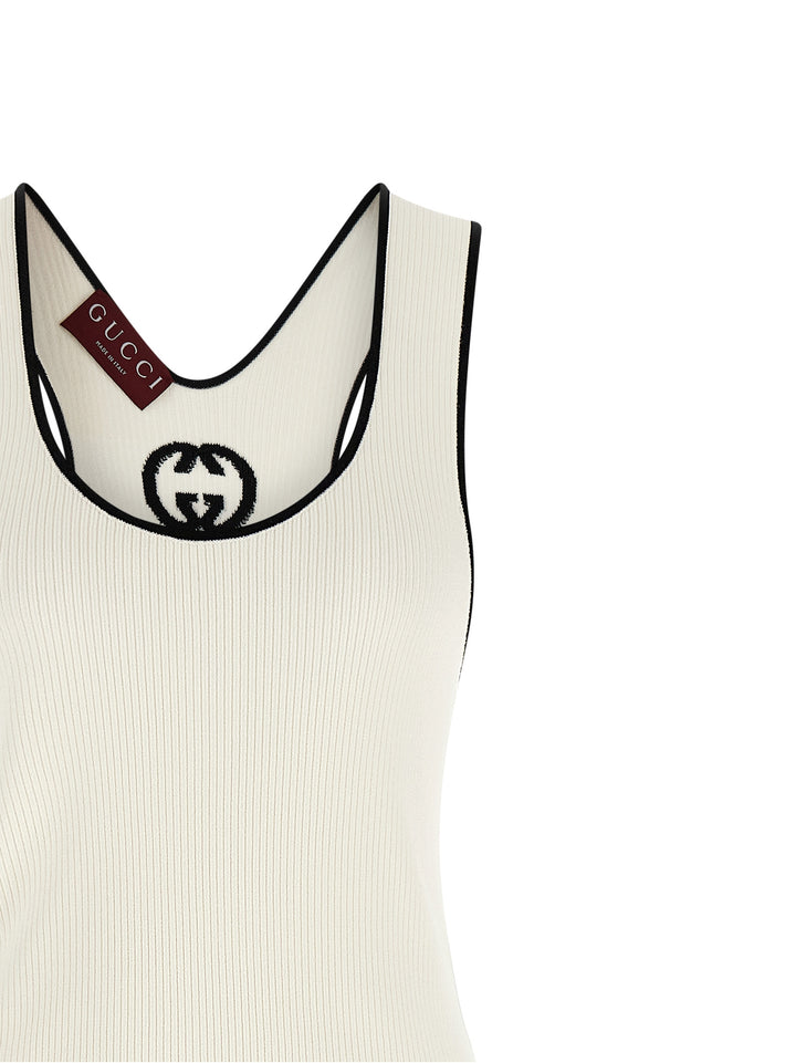 Gucci Doppia G Dresses - White/Black | ec724b00d87b63bf0d98920940514a39408151b5