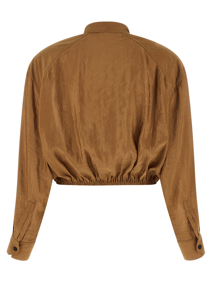 Saint Laurent Lavallière Blouse Shirt and Blouse - Brown | 9e4bdaa63d8edf57913504821b03e31481a48741