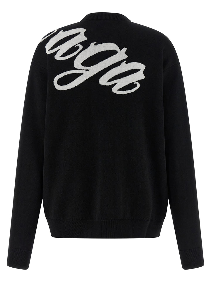 Balenciaga Big B Sweaters and Cardigans - White/Black | b3f1968dcd18b5b2bacb11bb79342a583c65b61c