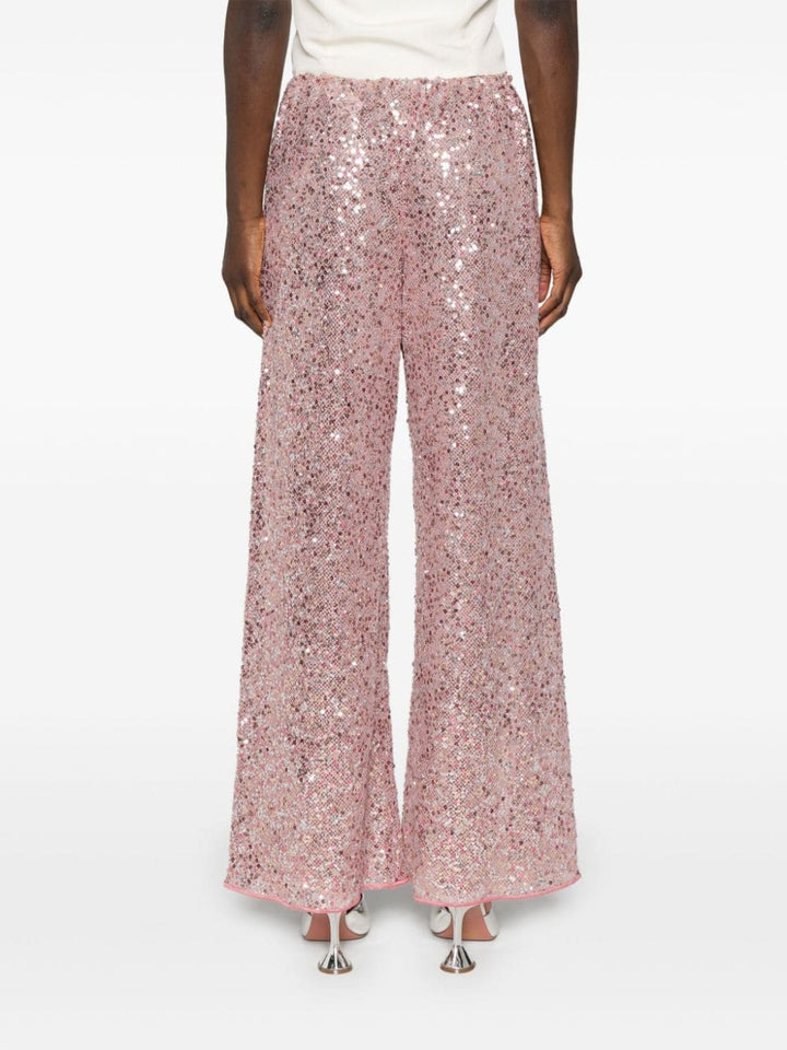 Straight trousers with sequins