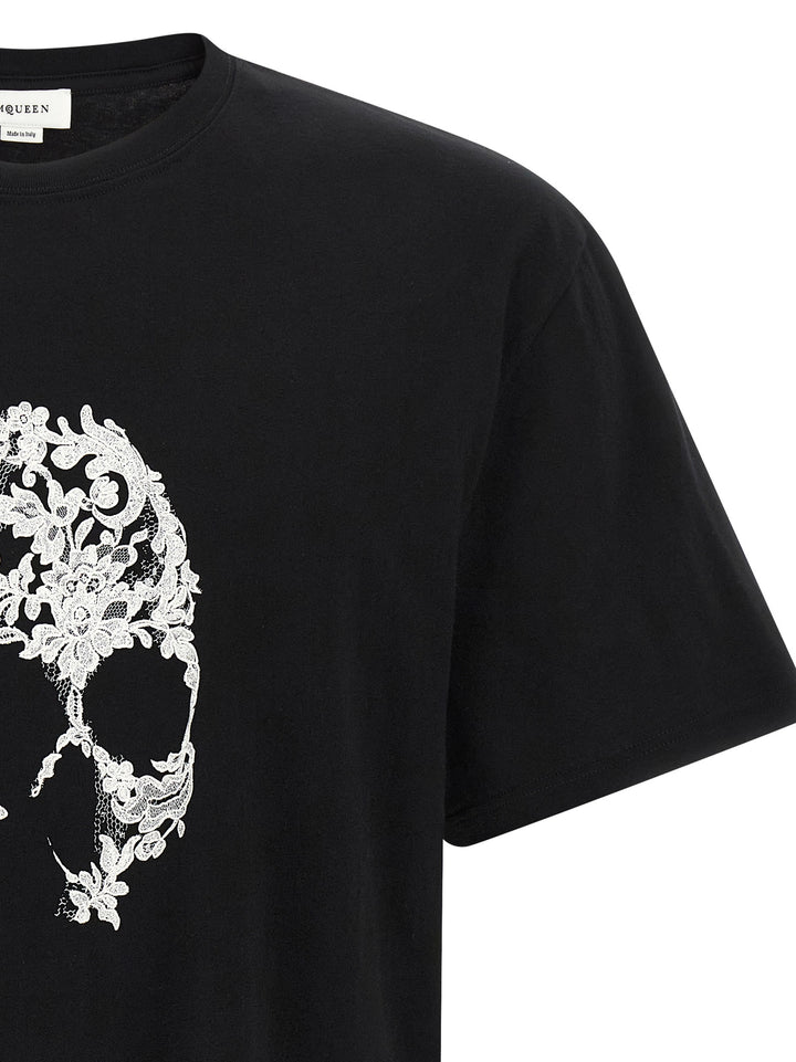 Mcqueen Skull T-shirt - White/Black | 0c219a5ab5a3a2cb638ab84fac30cda9e918fd7c