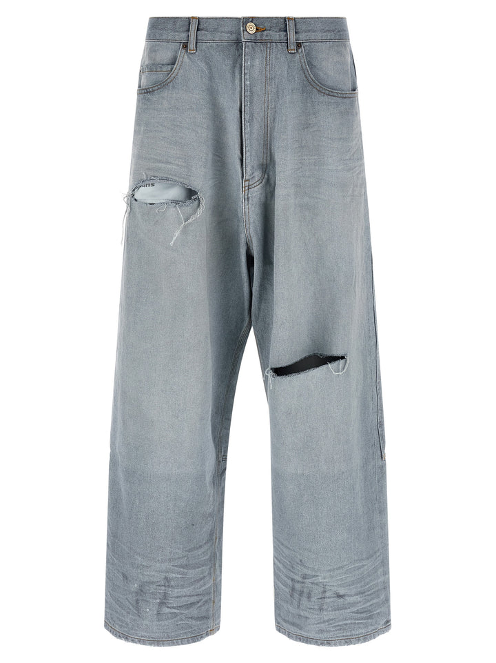 Balenciaga Minimal Baggy Jeans - Blue | 6d29f885618c6fe476013674ed4e17c383d06a82