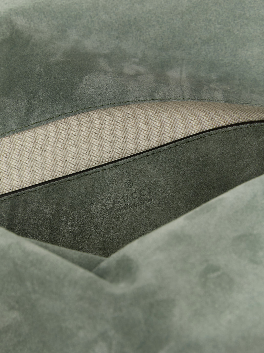 Gucci Gg Large Suede Shoulder Bag Shoulder Bags - Green | 4ad9bf439cb7b3c277ab36d35e1273725e418a5c