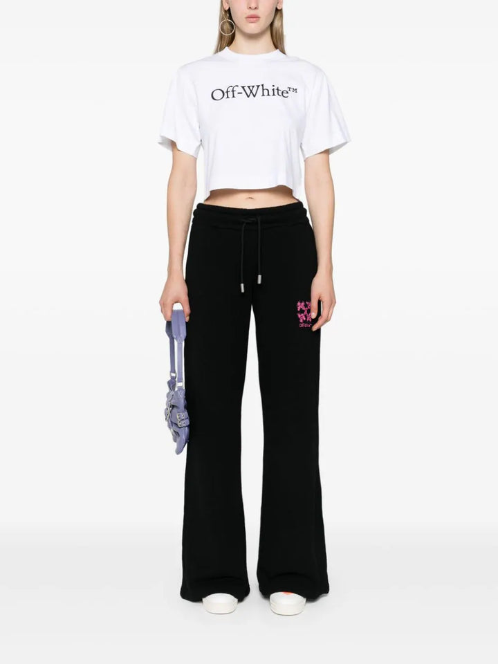 Cropped T-shirt with print