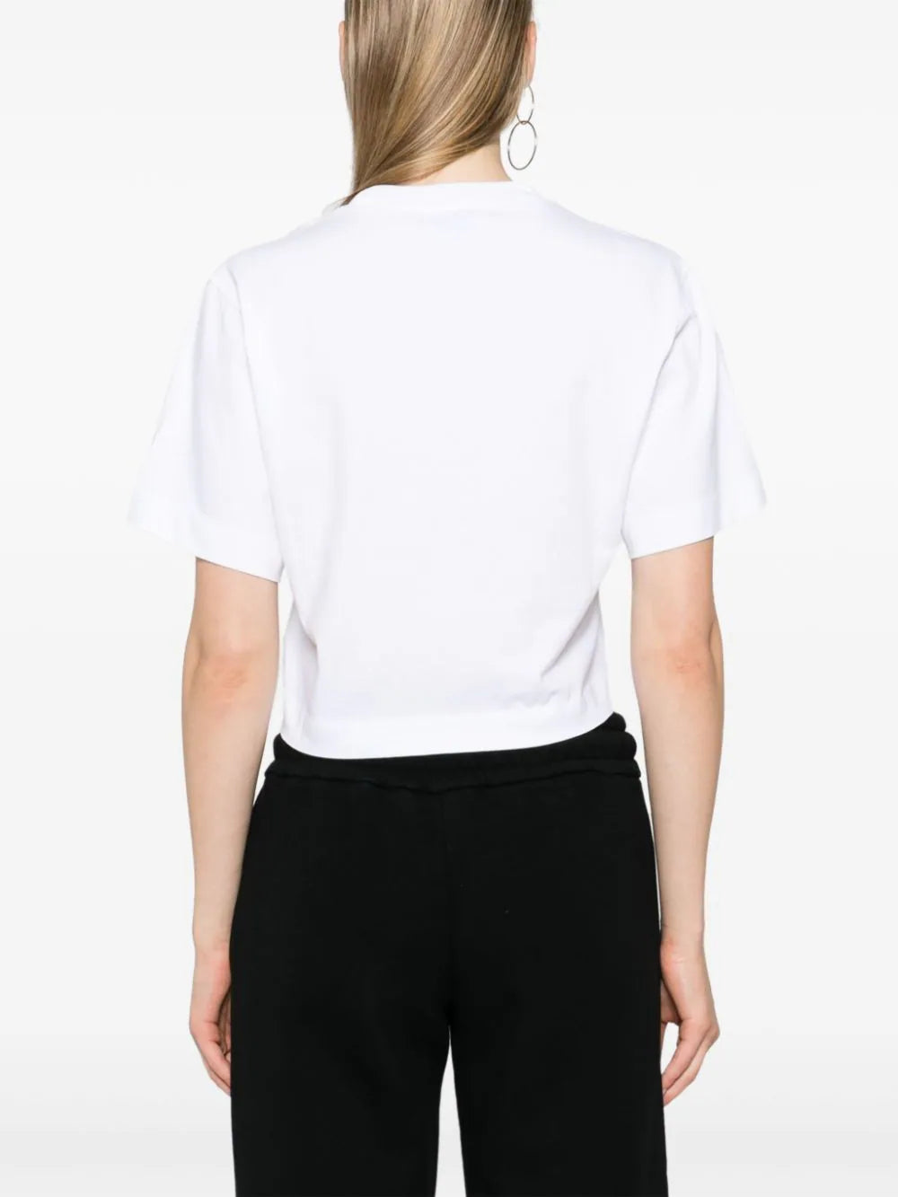 Cropped T-shirt with print