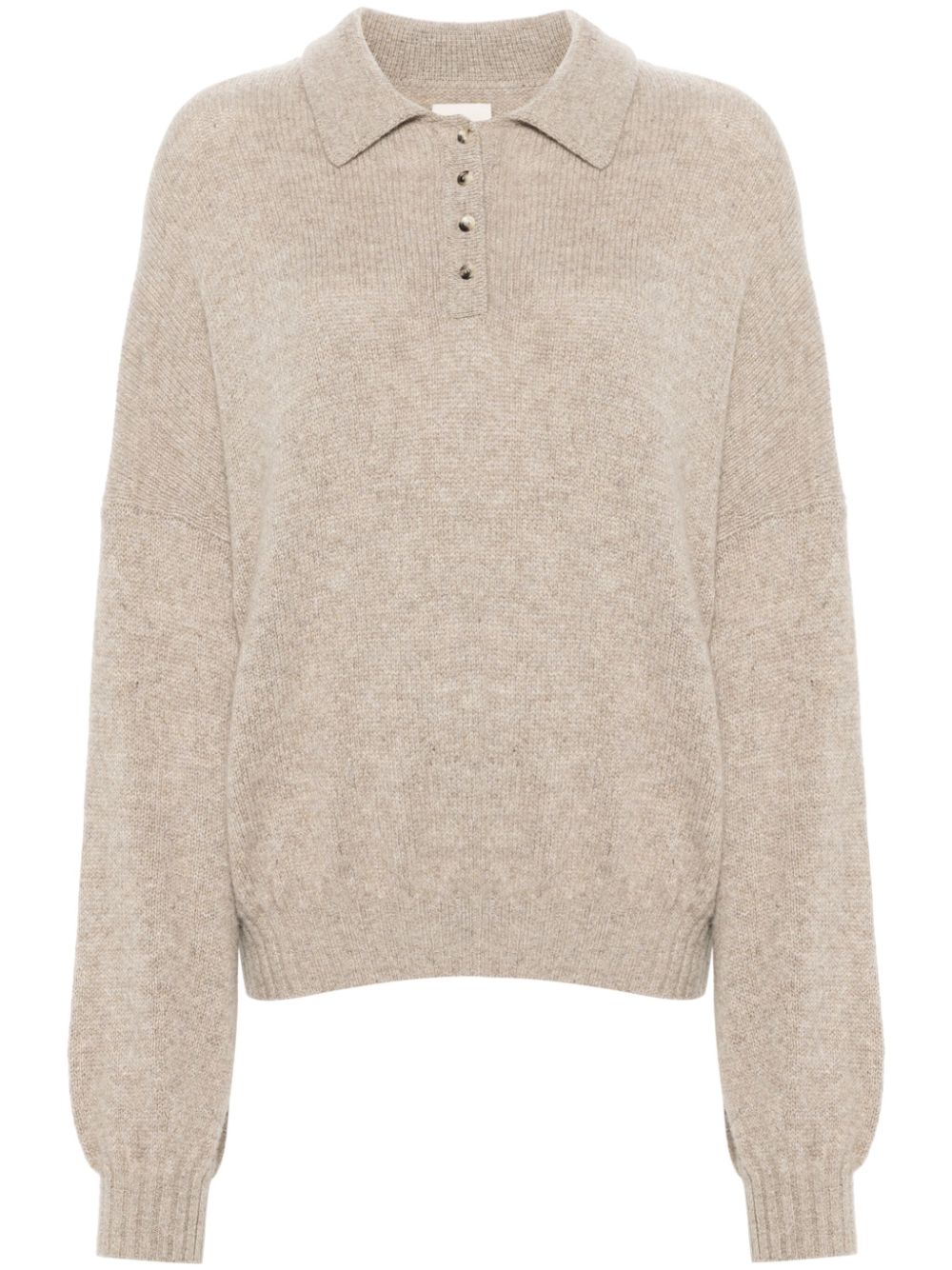 Rene polo-style sweater in cashmere blend