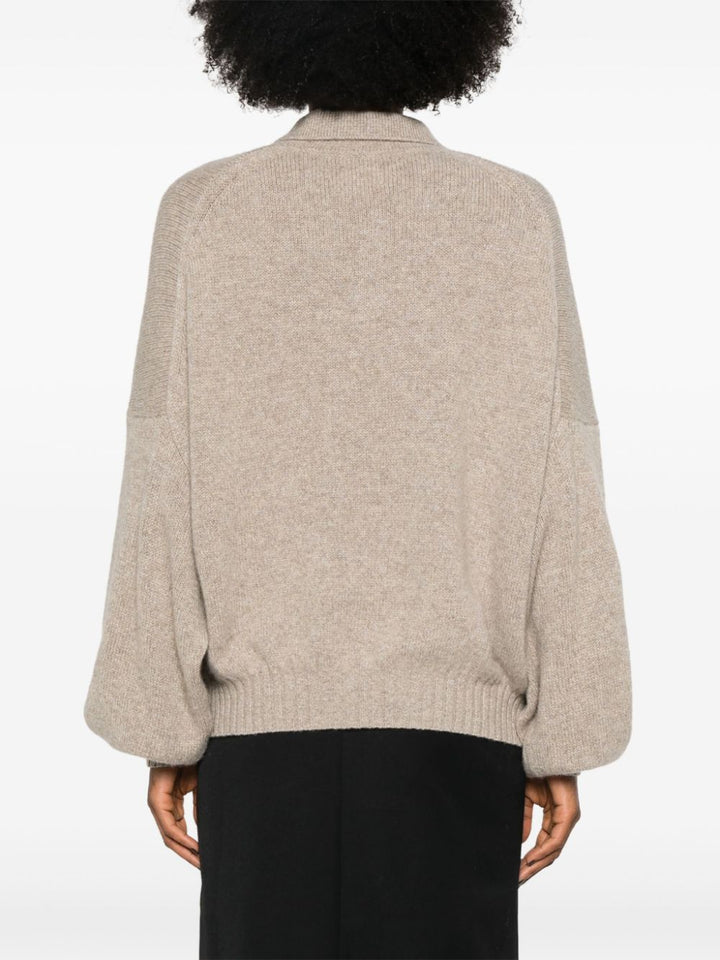 Rene polo-style sweater in cashmere blend