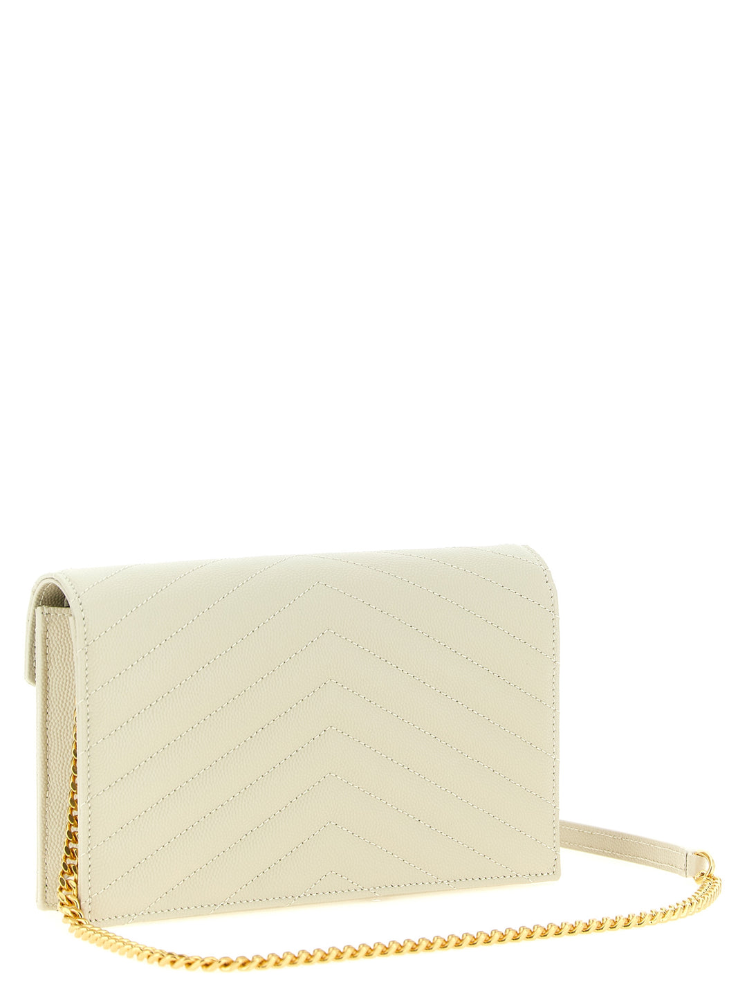 Saint Laurent Envelope Clutch - White | f2f22c14886869cc251a23f2b7400362eabcc728