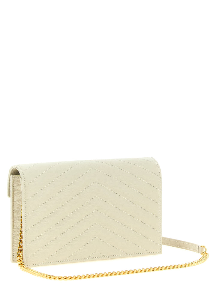 Saint Laurent Envelope Clutch - White | f2f22c14886869cc251a23f2b7400362eabcc728