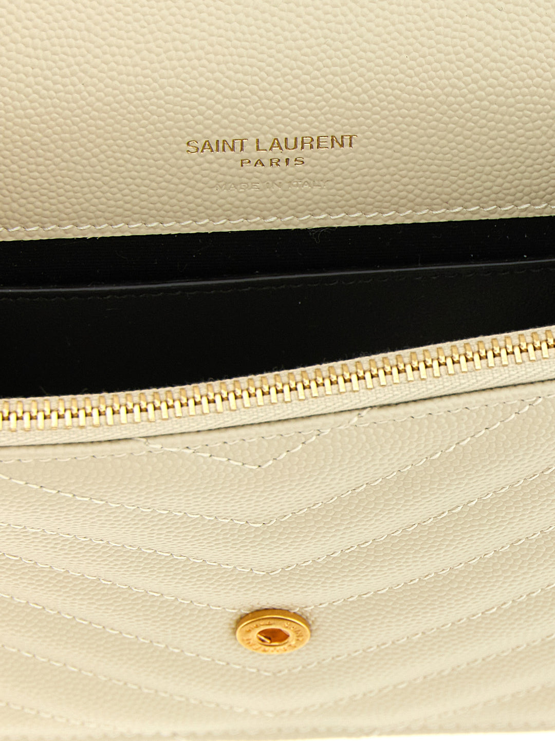 Saint Laurent Envelope Clutch - White | 108c1e005467e904c143008774379b65b69b9a04