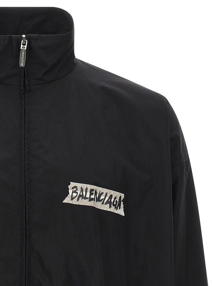 Balenciaga Masking Tape Sweatshirt - Black | bdb320dcd2c2b919a47a51609c97ffbf4a635c16