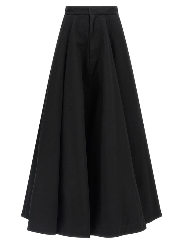 Godet Skirts Black