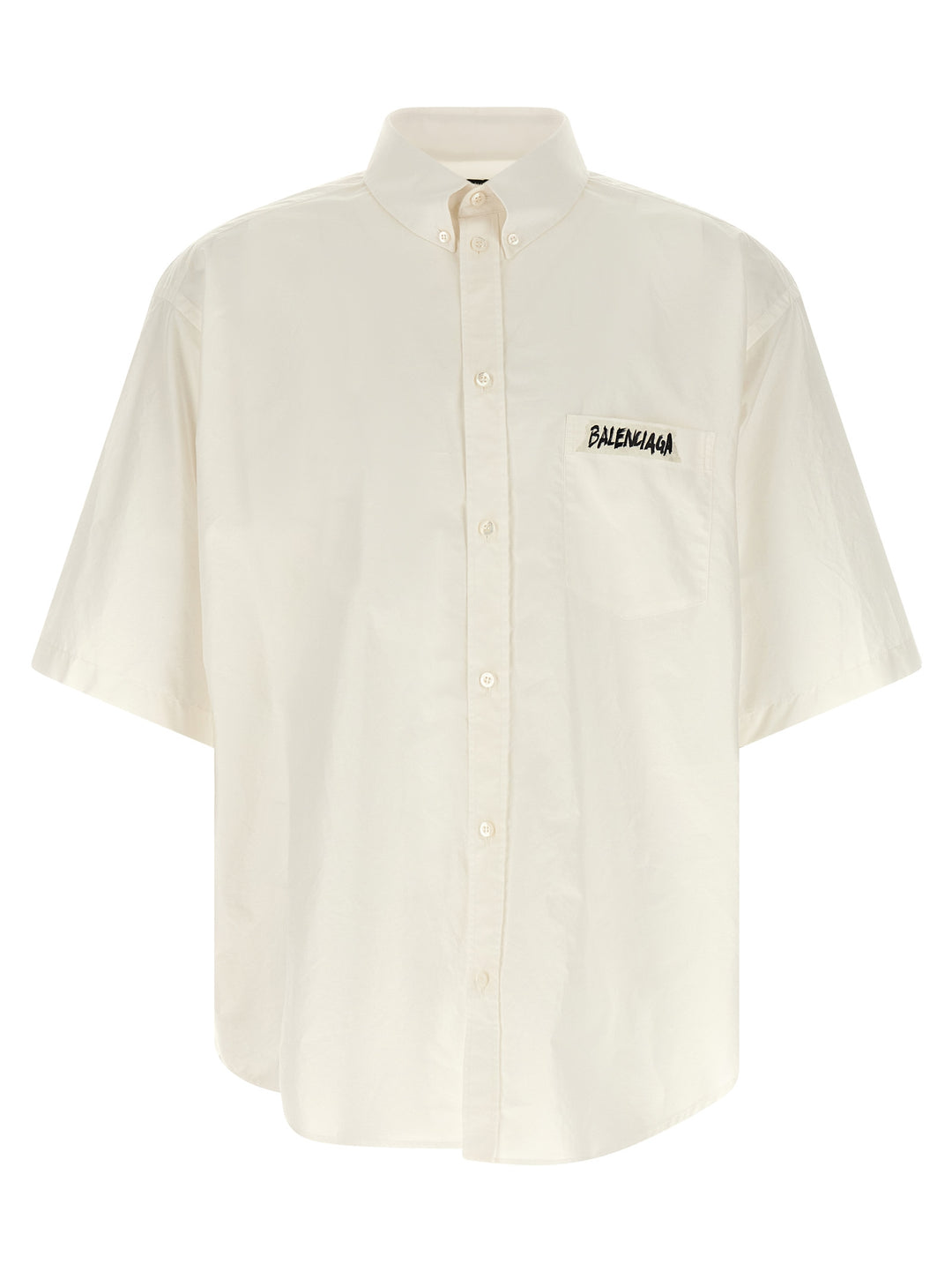 Balenciaga Masking Tape Shirt and Blouse - White | a451bfb37d11333e2a17e3fc38400553fb86c71f