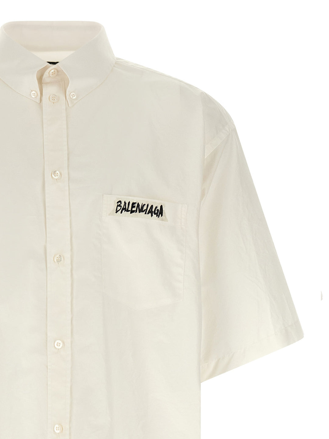 Balenciaga Masking Tape Shirt and Blouse - White | 51a84161e5930b65546b449da7cd28f526839752