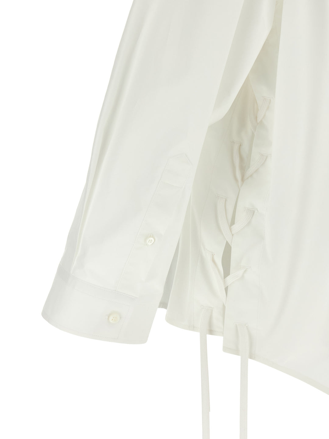 Balenciaga Lace-Up Shirt and Blouse - White | 3e95b7a87d7060fc11e284b601d5d9a68740ca22