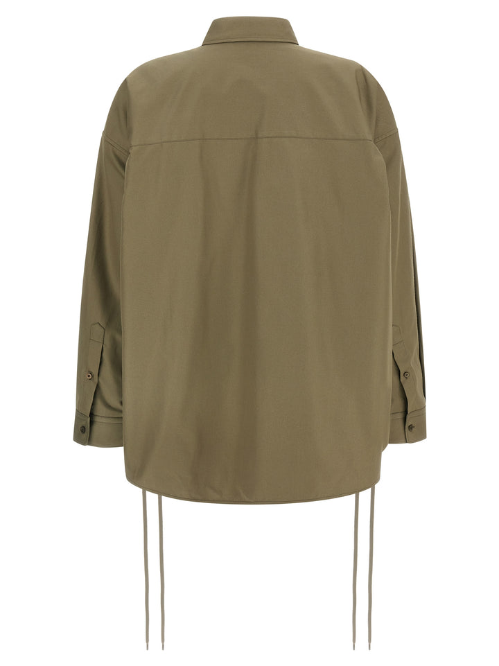 Balenciaga Lace-Up Shirt and Blouse - Green | 7166409786da3f8e4a14613dbc9beb4ee385c803