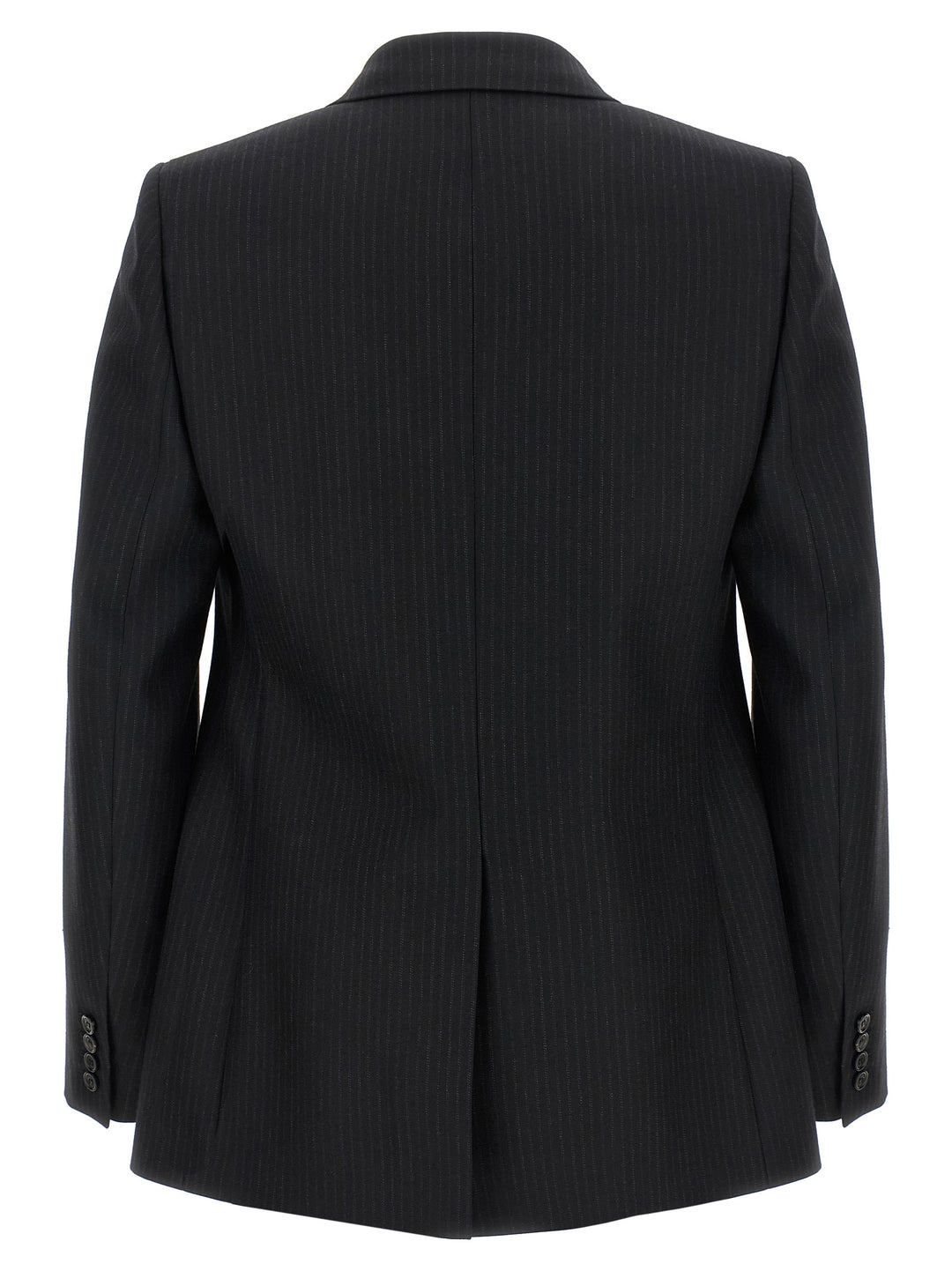 Saint Laurent Pinstripe Blazer - Black | 46539180928b1e405b659e72c36f3dde0f1792eb