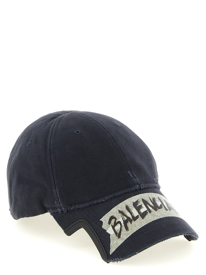 Balenciaga Masking Tape Hats - Black | db7ffc3fe4e1d6c7ddf7a0864e4f36de5bc60066