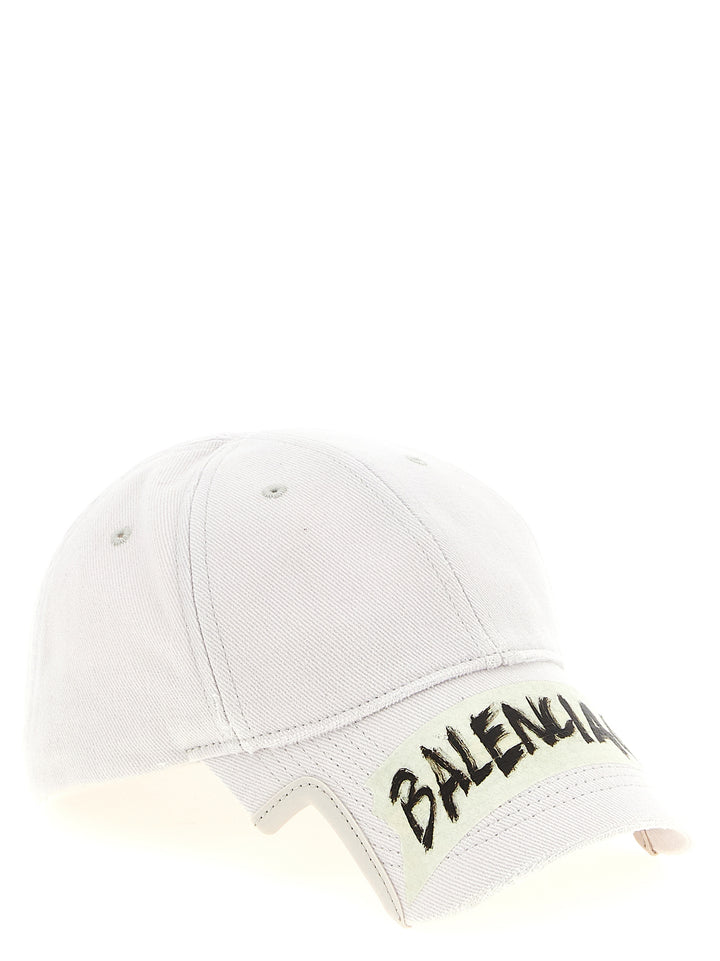 Balenciaga Masking Tape Hats - White | 8f746296a812cb12cffb5b11d1a02cce66d44924