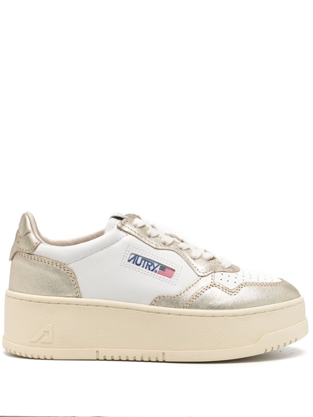 Medalist sneakers with raised sole