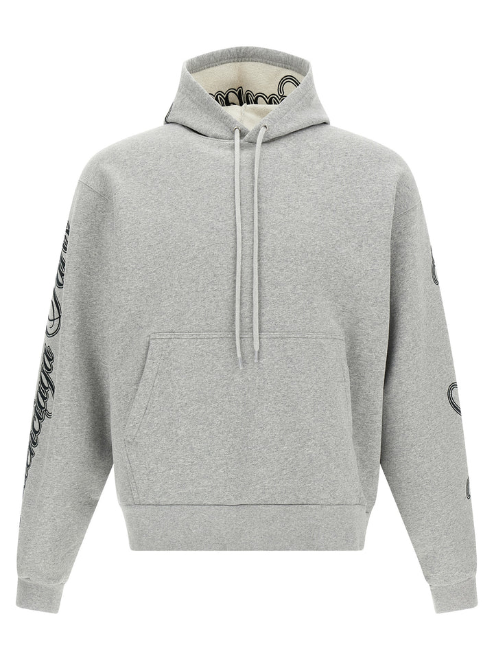 Balenciaga Cursive Sweatshirt - Gray | e7178699be7d637c6225f18055d2f67d598fff84