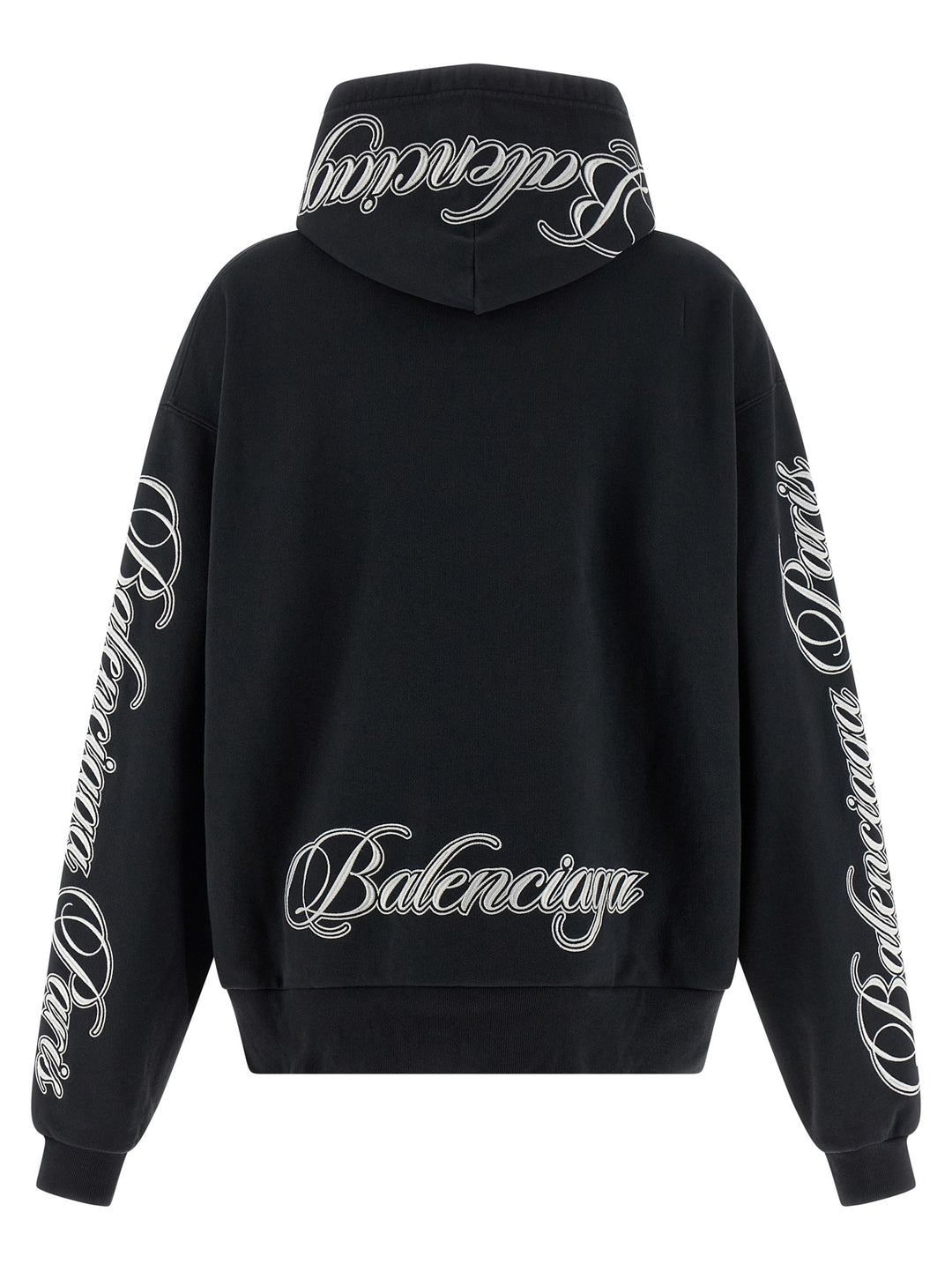 Balenciaga Cursive Sweatshirt - Black | 90fd8c36f8bf2acd586a696bbf49acead68d79ac