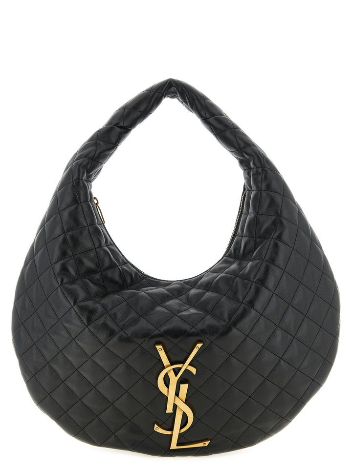 Saint Laurent Hobo Icare Shoulder Bags - Black | 35b13ad565bd1902cf1f1ed4dde8d4bc04b13223