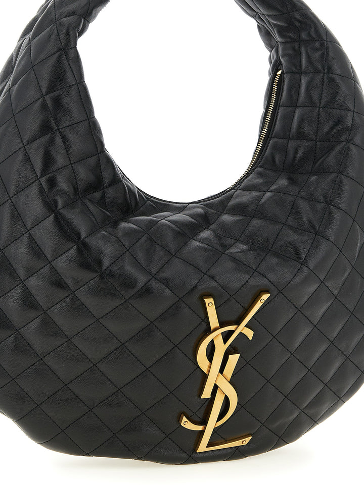 Saint Laurent Hobo Icare Shoulder Bags - Black | 993a6cb441c0b6f04e3323f0a02c3652a401cd3a