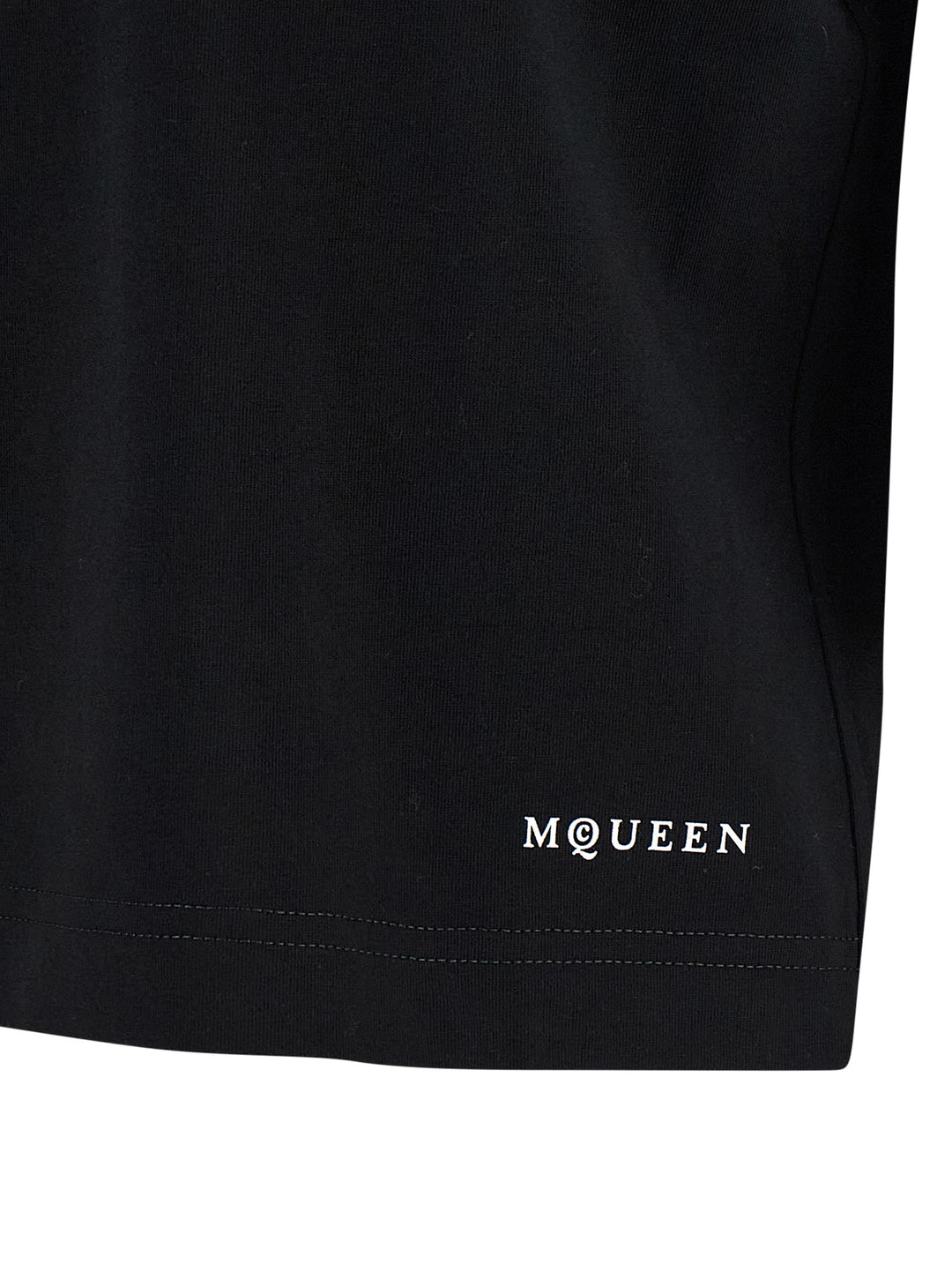 Mcqueen Skull T-shirt - White/Black | 1d222b8af4e77d3b8d541fb50eb7e9fefe1a61aa