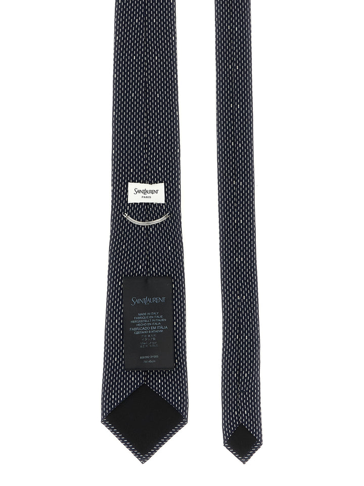 Saint Laurent Polka Dot Tie Ties and Papillon - Blue | ccb73c262ed31977fefe3e6aa76786de25f72369