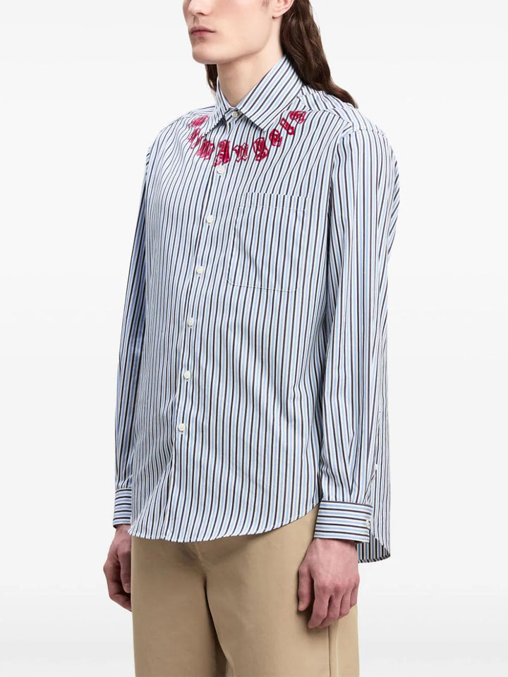 Striped shirt with print