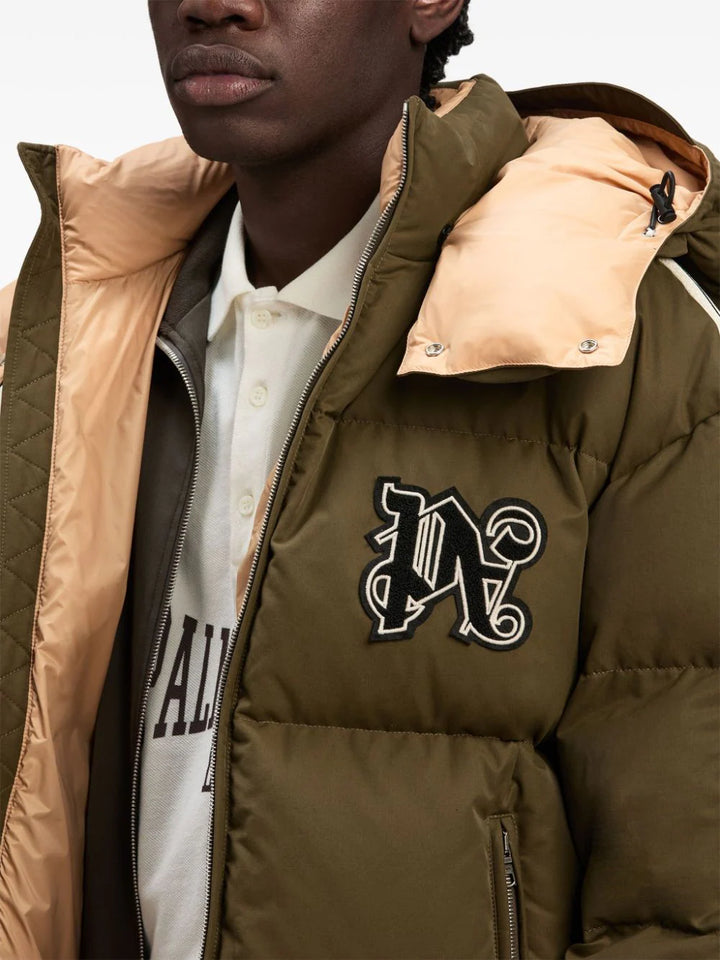 Down jacket with monogram