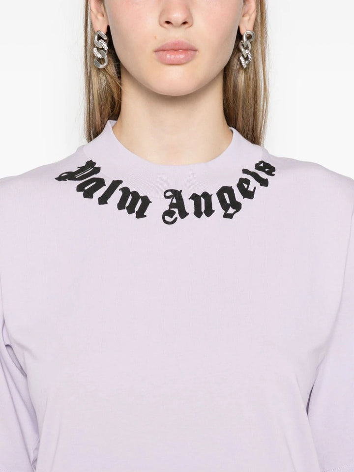 Neck logo cropped tee