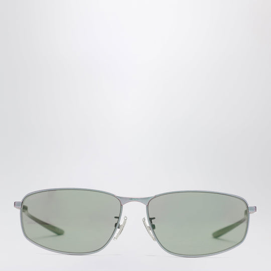 Rectangular Pink Metallic Sunglasses