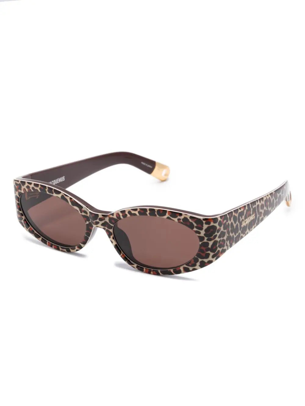 Leopard oval sunglasses