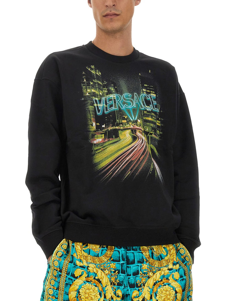 Versace Sweatshirts - Black | Wanan Luxury