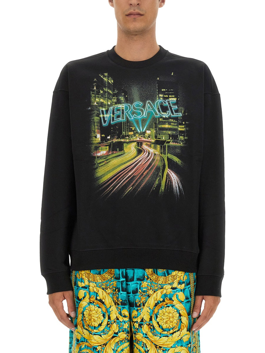 Versace Sweatshirts - Black | Wanan Luxury