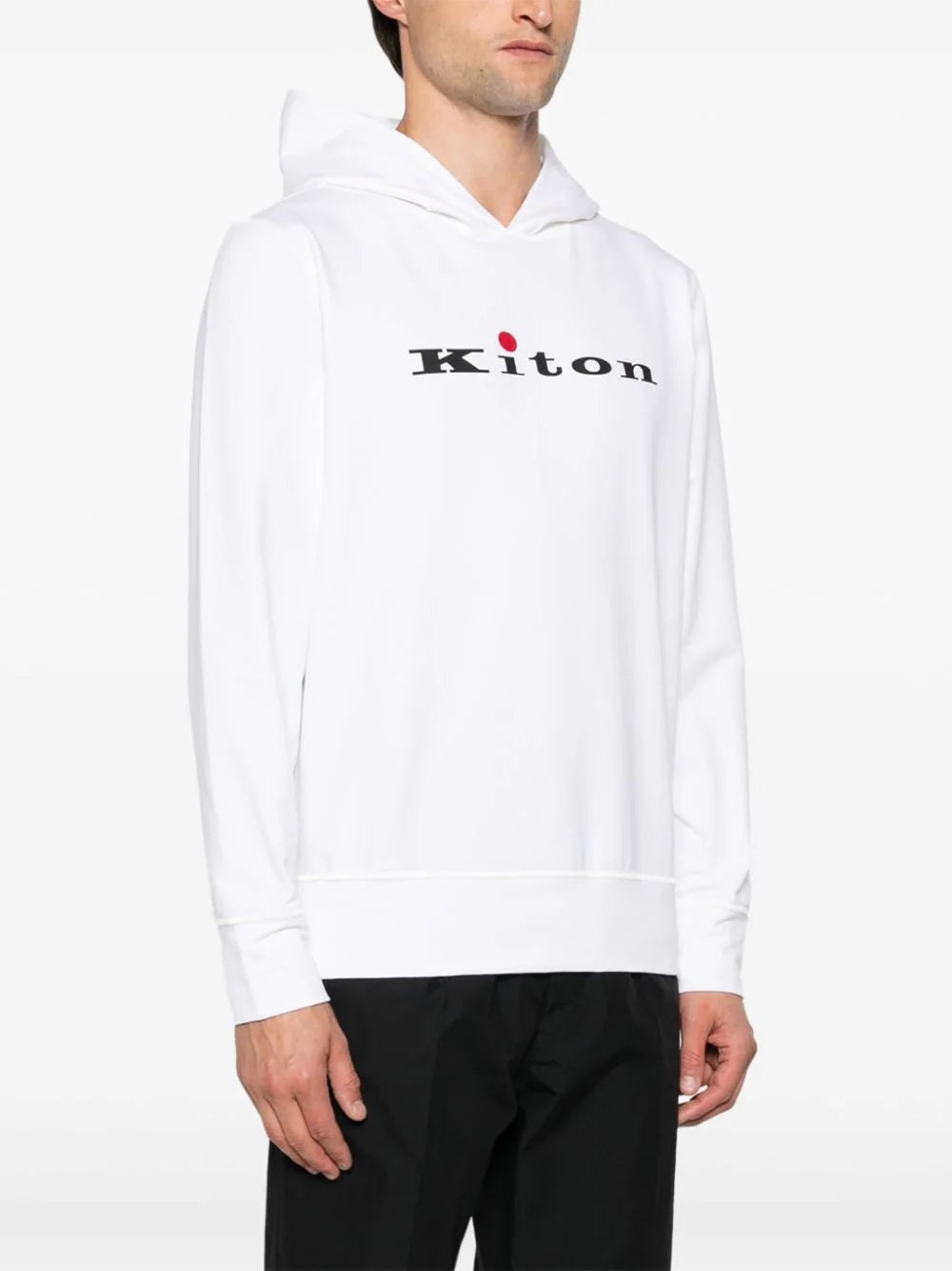 Sweatshirt with rubberized logo