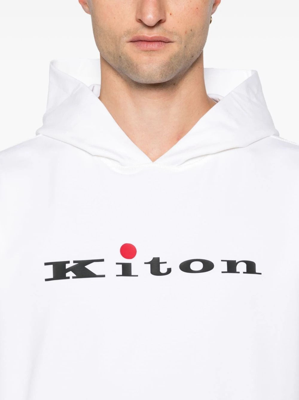 Sweatshirt with rubberized logo