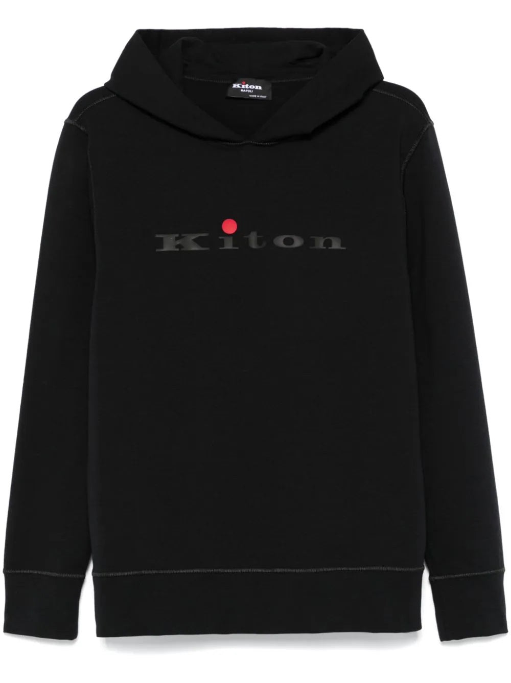 Sweatshirt with rubberized logo