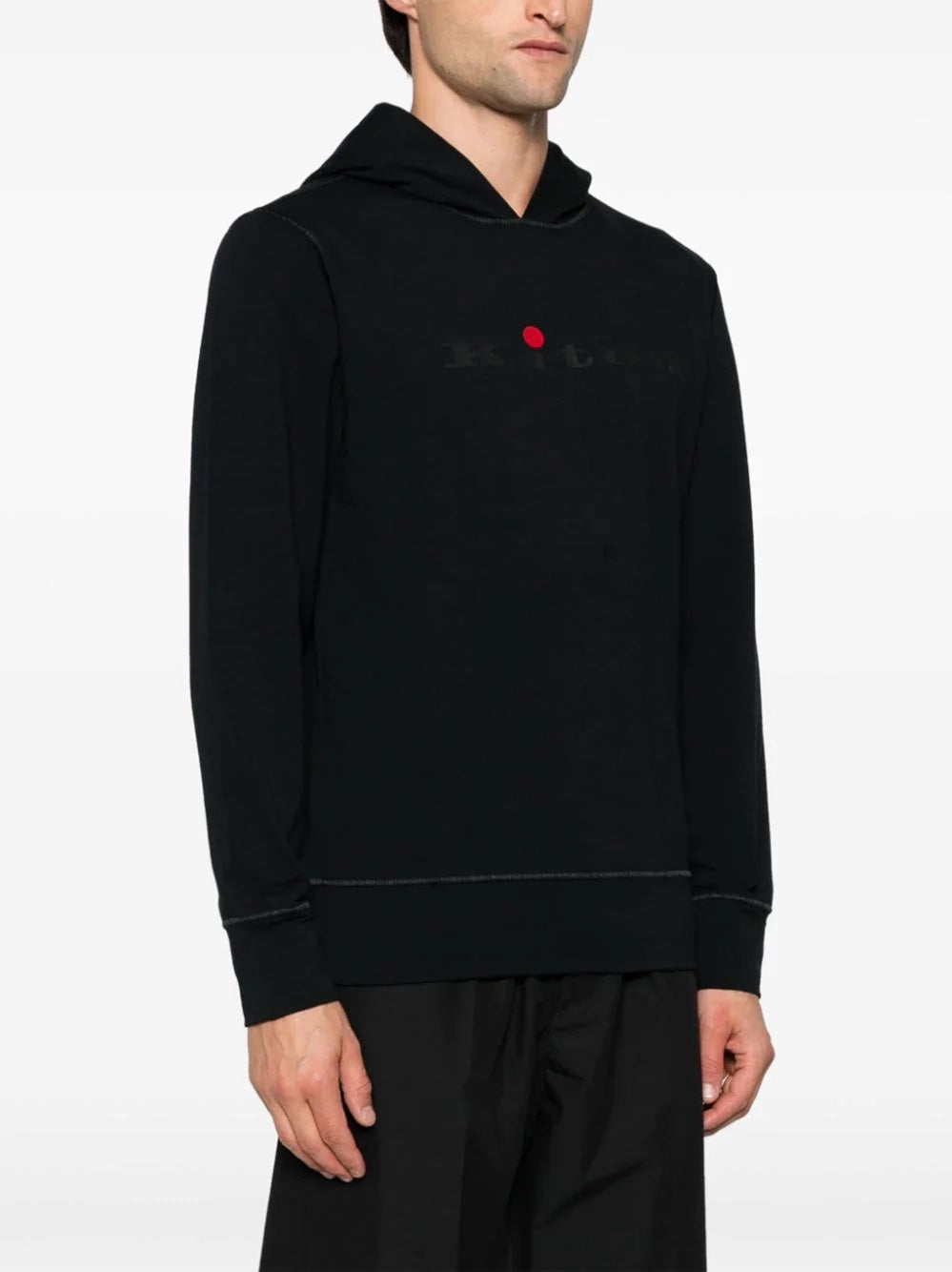 Sweatshirt with rubberized logo