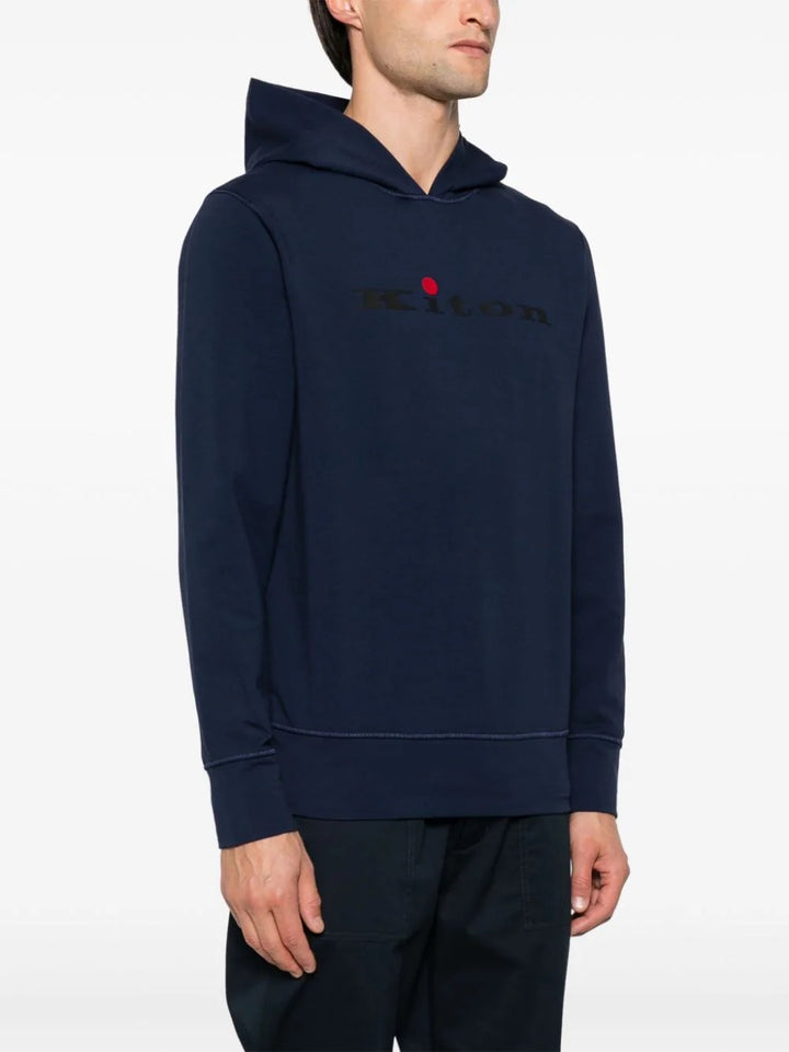 Sweatshirt with rubberized logo